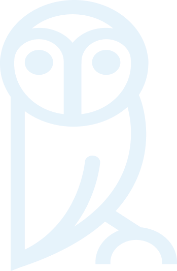 Blue Athena owl security icon